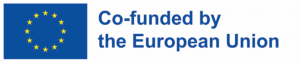 This image features the European Union flag on the left, which consists of a blue background with a circle of twelve yellow stars. To the right of the flag, there is text that reads: "Co-funded by the European Union" in bold blue letters. The overall layout is simple and clear, emphasizing the message of European Union funding support.